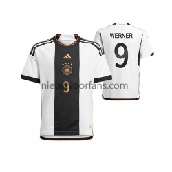 Duitsland Heren Shirt met Bedrukking Timo Werner 9 Thuis WK 2022 Korte Mouw