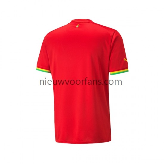 Ghana Heren Shirt met Bedrukking Uit WK 2022 Korte Mouw