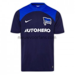 Hertha BSC Heren Shirt met Bedrukking Uit 2022-2023 Korte Mouw