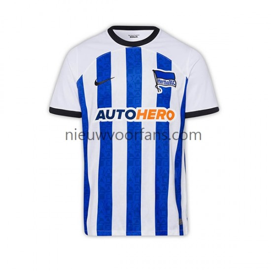 Hertha BSC Heren Shirt met Bedrukking Thuis 2022-2023 Korte Mouw