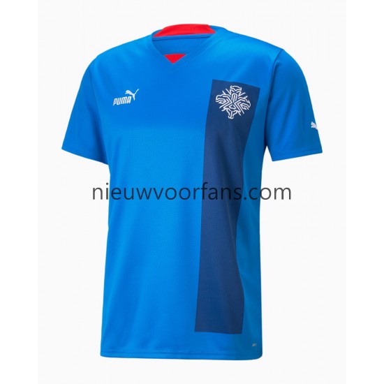IJsland Heren Shirt met Bedrukking Thuis 2022 Korte Mouw