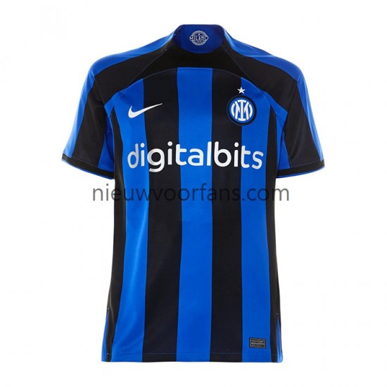 Inter Milan Heren Shirt met Bedrukking Thuis 2022-2023 Korte Mouw