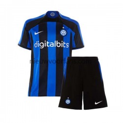 Inter Milan Kind Shirt met Bedrukking Thuis 2022-2023 Korte Mouw