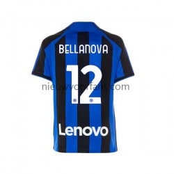 Inter Milan Heren Shirt met Bedrukking Raoul Bellanova 12 Thuis 2022-2023 Korte Mouw