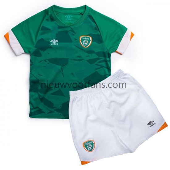 Ierland Kind Shirt met Bedrukking Thuis 2022 Korte Mouw