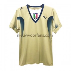 Italië Heren Shirt met Bedrukking Doelman Retro Thuis 2006 Korte Mouw