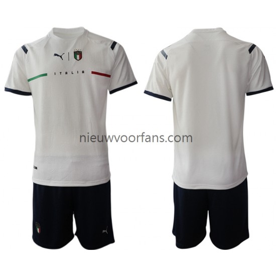 Italië Kind Shirt met Bedrukking Uit 2021-2022 Korte Mouw