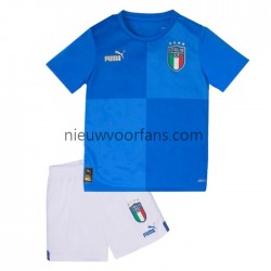 Italië Kind Shirt met Bedrukking Thuis 2022 Korte Mouw