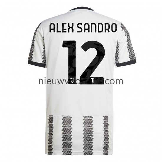 Juventus Heren Shirt met Bedrukking Alex Sandro 12 Thuis 2022-2023 Korte Mouw