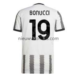 Juventus Heren Shirt met Bedrukking Bonucci 19 Thuis 2022-2023 Korte Mouw