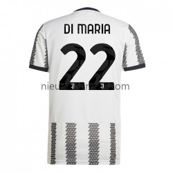 Juventus Heren Shirt met Bedrukking Di Maria 22 Thuis 2022-2023 Korte Mouw