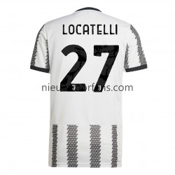 Juventus Heren Shirt met Bedrukking Locatelli 27 Thuis 2022-2023 Korte Mouw