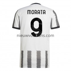 Juventus Heren Shirt met Bedrukking Morata 9 Thuis 2022-2023 Korte Mouw