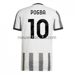 Juventus Heren Shirt met Bedrukking Pogba 10 Thuis 2022-2023 Korte Mouw