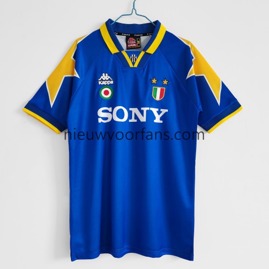 Juventus Heren Shirt met Bedrukking Retro Uit 1995-1996 Korte Mouw