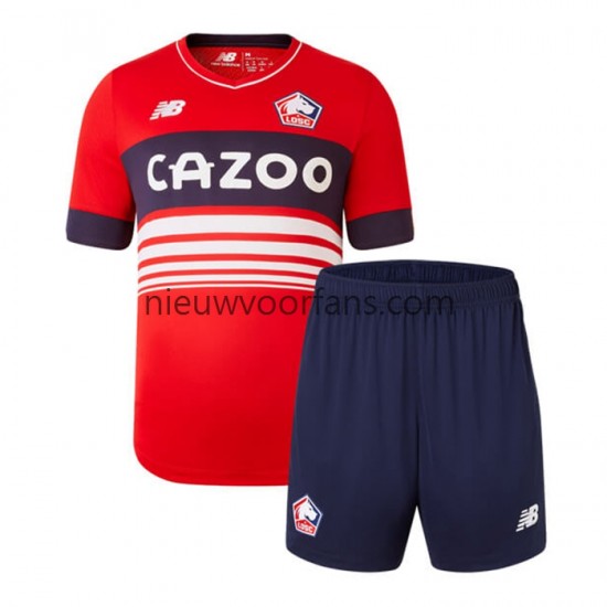 LOSC Lille Kind Shirt met Bedrukking Thuis 2022-2023 Korte Mouw