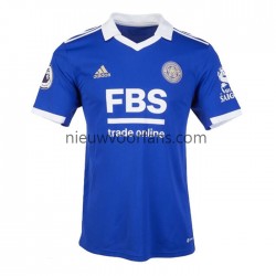 Leicester City Heren Shirt met Bedrukking Thuis 2022-2023 Korte Mouw