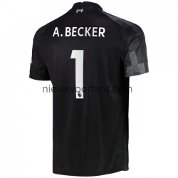 Liverpool Heren Shirt met Bedrukking Doelman A.Becker 1 Derde 2021-2022 Korte Mouw