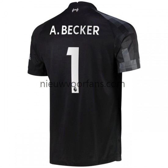 Liverpool Heren Shirt met Bedrukking Doelman A.Becker 1 Derde 2021-2022 Korte Mouw
