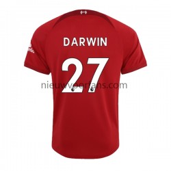 Liverpool Heren Shirt met Bedrukking Darwin Nunez 27 Thuis 2022-2023 Korte Mouw