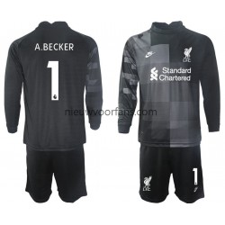 Liverpool Kind Shirt met Bedrukking Doelman A.BECKER 1 Derde 2021-2022 Lange Mouw