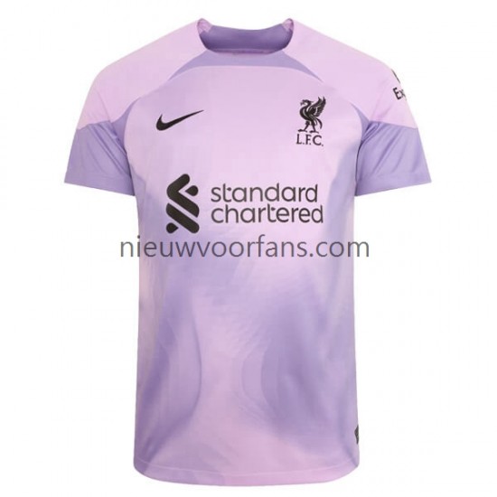 Liverpool Heren Shirt met Bedrukking Doelman Thuis 2022-2023 Korte Mouw