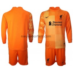 Liverpool Kind Shirt met Bedrukking Doelman Vierde 2021-2022 Lange Mouw