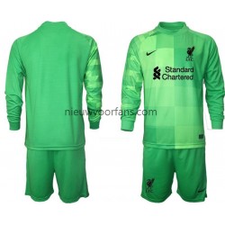 Liverpool Kind Shirt met Bedrukking Doelman Thuis 2021-2022 Lange Mouw