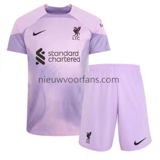 Liverpool Kind Shirt met Bedrukking Doelman Thuis 2022-2023 Korte Mouw