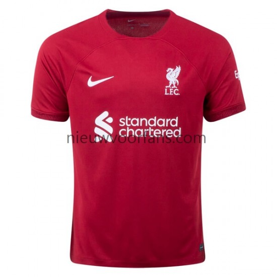 Liverpool Heren Shirt met Bedrukking Thuis 2022-2023 Korte Mouw