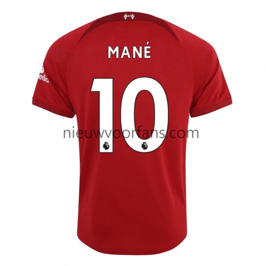 Liverpool Heren Shirt met Bedrukking Mane 10 Thuis 2022-2023 Korte Mouw