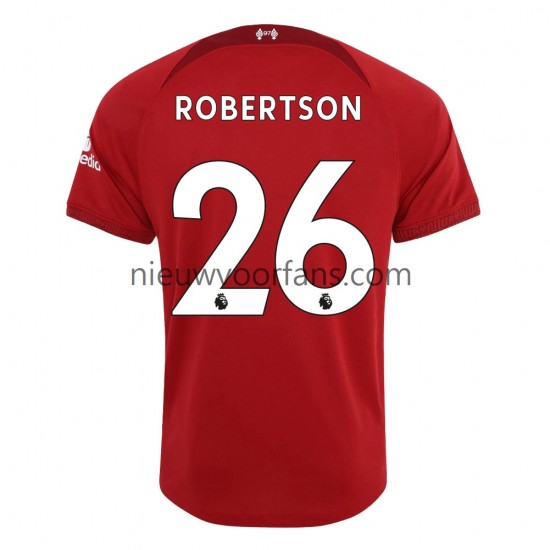 Liverpool Heren Shirt met Bedrukking Robertson 26 Thuis 2022-2023 Korte Mouw