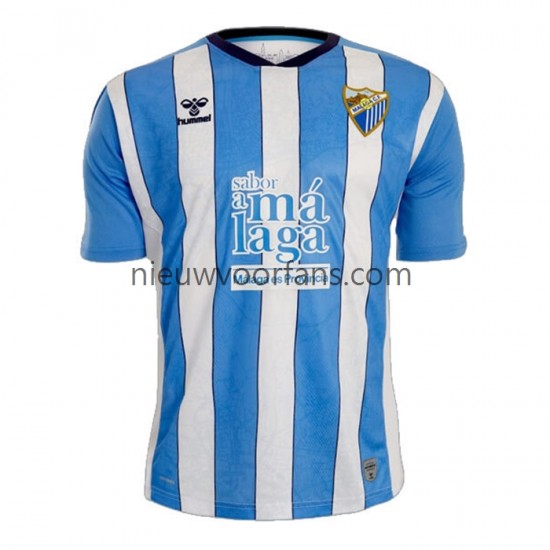 Málaga CF Heren Shirt met Bedrukking Thuis 2022-2023 Korte Mouw
