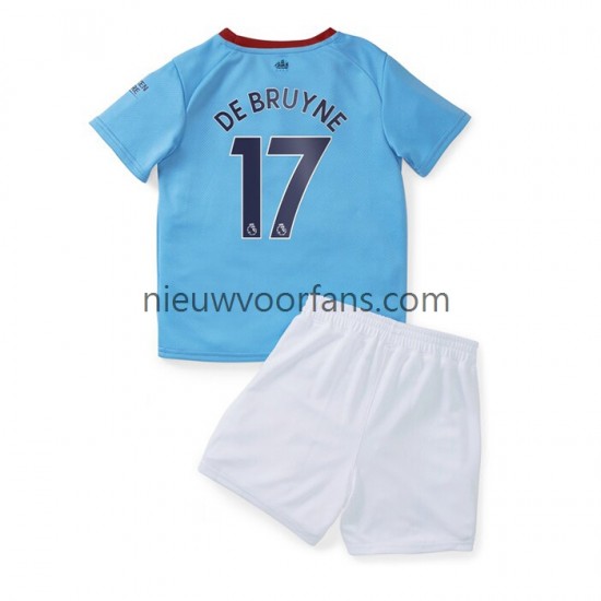 Manchester City Kind Shirt met Bedrukking De Bruyne 17 Thuis 2022-2023 Korte Mouw