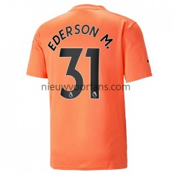Manchester City Heren Shirt met Bedrukking Doelman Ederson M. 31 Derde 2022-2023 Korte Mouw
