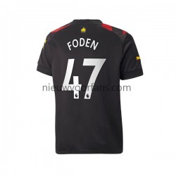 Manchester City Heren Shirt met Bedrukking Foden 47 Uit 2022-2023 Korte Mouw