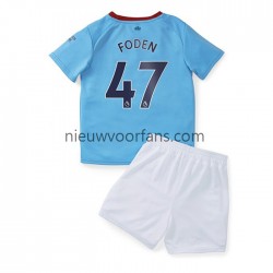 Manchester City Kind Shirt met Bedrukking Foden 47 Thuis 2022-2023 Korte Mouw