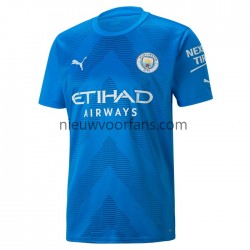 Manchester City Heren Shirt met Bedrukking Doelman Uit 2022-2023 Korte Mouw