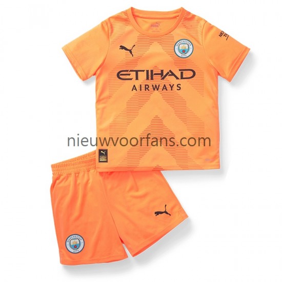 Manchester City Kind Shirt met Bedrukking Doelman Derde 2022-2023 Korte Mouw