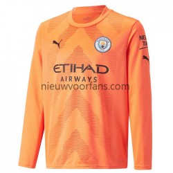 Manchester City Heren Shirt met Bedrukking Doelman Derde 2022-2023 Lange Mouw