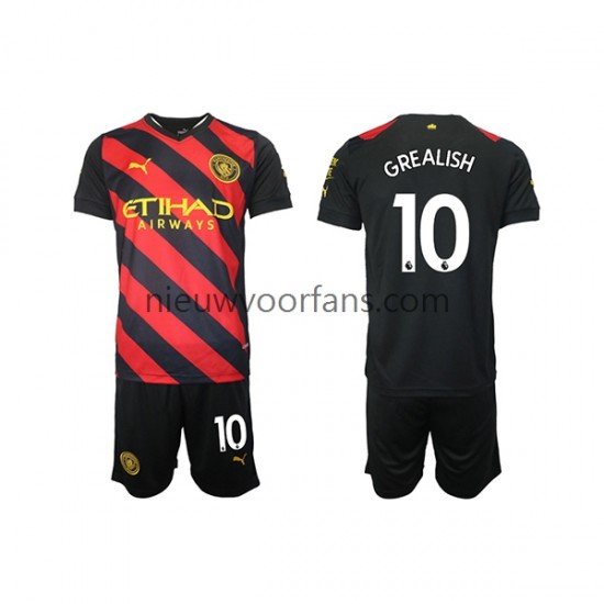 Manchester City Kind Shirt met Bedrukking Grealish 10 Uit 2022-2023 Korte Mouw