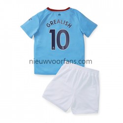 Manchester City Kind Shirt met Bedrukking Grealish 10 Thuis 2022-2023 Korte Mouw