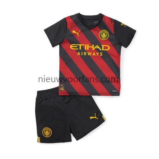 Manchester City Kind Shirt met Bedrukking Uit 2022-2023 Korte Mouw