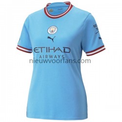 Manchester City Dames Shirt met Bedrukking Thuis 2022-2023 Korte Mouw