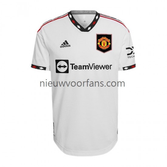 Manchester United Heren Shirt met Bedrukking (2) Uit 2022-2023 Korte Mouw