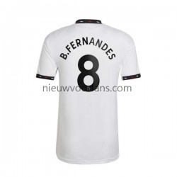 Manchester United Heren Shirt met Bedrukking Bruno Fernandes 8 Uit 2022-2023 Korte Mouw