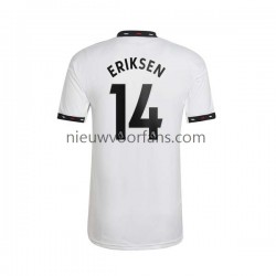 Manchester United Heren Shirt met Bedrukking Christian Eriksen 14 Uit 2022-2023 Korte Mouw