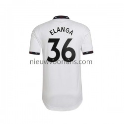 Manchester United Heren Shirt met Bedrukking Elanga 36 Uit 2022-2023 Korte Mouw