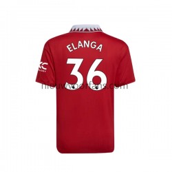 Manchester United Heren Shirt met Bedrukking Elanga 36 Thuis 2022-2023 Korte Mouw