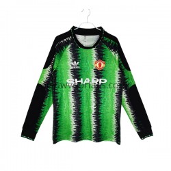 Manchester United Heren Shirt met Bedrukking Doelman Retro Thuis 1990-1991 Lange Mouw